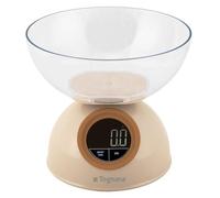 Tognana Porcellane D2DBL51IRCH escabeaux de cuisine Beige Comptoir Rond Balance de ménage électronique Beige