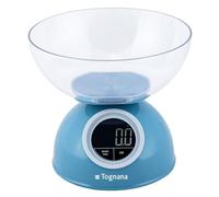 Tognana Porcellane D2DBL51IRZU escabeaux de cuisine Bleu Comptoir Rond Balance de ménage électronique Bleu