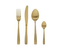 Tognana, Set de 4 Couverts Pauline, Acier 18/0, Or
