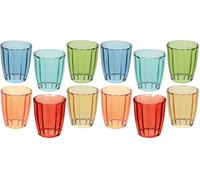 Tognana Siviglia, boîte de 6 verres 310 ml, verre, multicolore (Lot de 2)