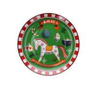 Tognana Toys Green, assiette à panettone 31 cm, porcelaine, multicolore