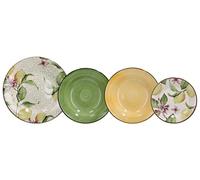 Tognana Zagara Service de vaisselle pour 6 personnes, 18 pièces, Stoneware, multicolore