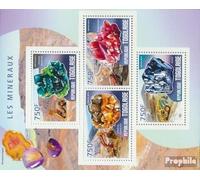 Togo 5986-5989 Feuille Miniature (complète. édition) neuf avec Gomme Originale ** MNH 2014 minéraux (Timbres pour Les collectionneurs) Minéraux/Fossiles/Bijoux/Montres