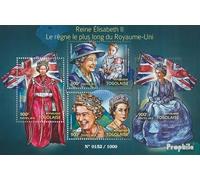 Togo 6942-6945 Feuille miniature (complète. édition) neuf avec gomme originale ** MNH 2015 Queen elizabeth ii (Timbres pour les collectionneurs) Famille royale britannique (Diana, Charles, Elisabeth..