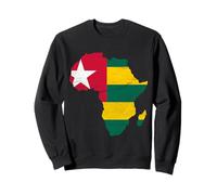 Togo Flag Africa Continent Silhouette Gift Togolese People Sweatshirt