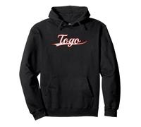 Togo West Africa Proud Vintage Varsity Distressed Throwback Sweat à Capuche