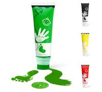 TOGOU2S Kit Empreinte Bebe Avec Attachement Éponge, Non Toxique et Lavable, Convient à la Réalisation D'empreintes de Mains et de Pieds de Bébés, Les Bricolages Familiaux, Cadeau de Noël, Vert