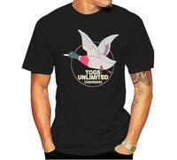 Togs Unlimited Chevignon Duck S Cotton Casual O Neck Shirt Funny T Shirt Novelty Manches Courtes(Large)