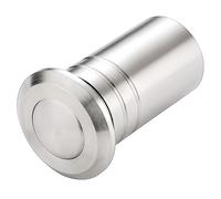 TOGU Loquet de porte anti-poussière en acier inoxydable SUS304 - Inserts de verrouillage de sécurité anti-poussière pour portes françaises, portes composites, portes en bois, finition en acier