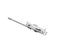 TOGU Lot de 2 Xhjbgc 25,4 cm solide Levier extension Flush Bolt pour portes en métal, EN ALUMINIUM, portes, portes en acier, montage encastré Boulons d'extension pour les Applications commerciales, Store, à l'école, au bureau, perle Nickel