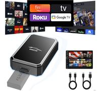 TOGUARD Adaptateur Carplay Sans Fil pour iPhone iOS 10+ Carplay Filaire Voiture, Adaptateur Compatible Multimédia HDMI TV Stick