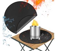 TOHONFOO Tapis de brasero de 61 cm pour poêle Solo Mesa XL, Tapis de Foyer de Table Ignifuge, 3 Couches pour Barbecue extérieur pour protéger la Table de Barbecue, Accessoires Mesa