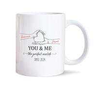 Toi Et Moi, Le Couple Parfait Mug Unique Tasse À Thé Céramique Tasse À Café Cadeaux Fantaisie Pour Pâques Noël Anniversaire 330 Ml