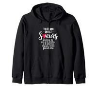 Toi Et Moi on Est Soeurs Cadeau Humour Soeur Anniversaire Sweat à Capuche