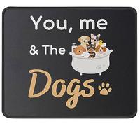 Toi, Moi Et Les Chiens Tapis Souris Durable Mouse Pad Douce Tapis De Souris pour Maison Gamer Jeux 25X30Cm