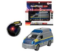 Toi-Toys 23742B - Voiture jouet - Autobus de police S.O.S avec moteur à friction (avec son et lumière) Police Police