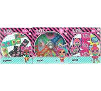 Toi Toys 51250A - L.O.L. Surprise - Memo/Ludo/ Domino, lot de 3 pièces