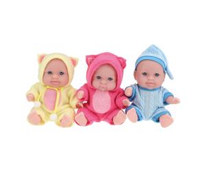 Toi-Toys babypop met kledingset 14 cm lichtroze