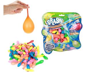 Toi-Toys Ballons à Eau avec Fermeture Automatique - Lot de 100 - Ballon D'eau Multicolore Remplissage Rapide Bataille D'Eau Jouets de Piscine, Jardin, Plage, Camping
