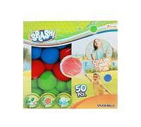 Toi-Toys Bombe à Eau Réutilisables Splash - Lot de 50 Ballons d'eau Set - Ø 4,5 cm - Remplissage Rapide Water Balloons Jouet de Water Ballons d'eau pour Enfants Piscine