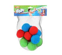 Toi-Toys Bombes à eau réutilisables Splash - 12 pièces - Ø 5 cm Set de balles d'eau dans un sac en filet - Jouets d'eau Enfants Bataille d'eau Jouets de piscine, piscine, mer, jouets de plage