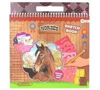 Toi-Toys carnet à dessin chevaux filles Multicolore G