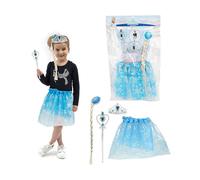 Toi-Toys - Costume Princesse de Glace Kit Carénage ( Tutu ,Tiare,Tresse,Barre )