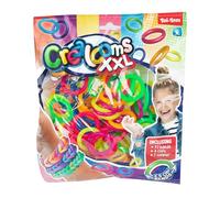 Toi-Toys Crealooms XXL Scoubidou Lot de 72 élastiques fluo