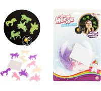 Toi-Toys - DREAM HORSE Glow in The Dark Shapes Autocollants licorne (12 pièces) Application Stickers