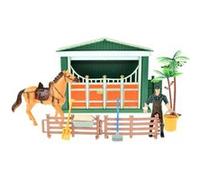 Toi-Toys écurie avec concierge 10 pièces Multicolore