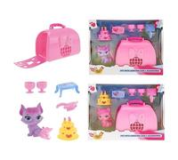 Toi-Toys ensemble de jeu pour chat avec porte-bébé jouet pour chat