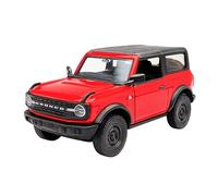 Toi-Toys Ford Bronco Black Diamond 2023 Voiture miniature en métal, avec rétraction, 4 variantes - 43 - Rouge