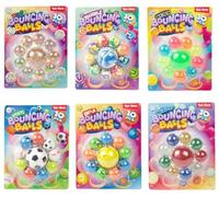 Toi-Toys jeu de balles rebondissantes jouets colorés 10 pièces