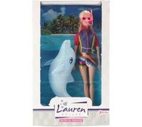Toi-Toys Lauren, poupée adolescente avec dauphin Multicolore G