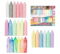 Toi-Toys Lot de 24 craies de rue aux couleurs vives