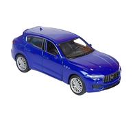 Toi-Toys Maserati Levante Voiture miniature en métal avec retrait Modèle de voiture jouet 4 variantes 67 (bleu métallisé)