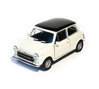 Toi-Toys Mini Cooper 1300 Voiture miniature - 10,5 cm - Avec moteur à traction - En métal - 4 variantes - 13 - Blanc