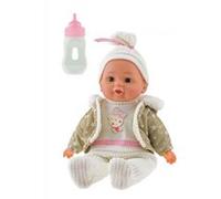 Toi-Toys Poupée bébé avec des vêtements d'hiver et un biberon 32cm Multicolore G