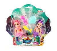 Toi-Toys poupée sirène avec accessoires 12 cm Multicolore G