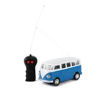 TOI-TOYS Voiture télécommandée Bus rétro bleu – Télécommande et éclairage – 3+ ans