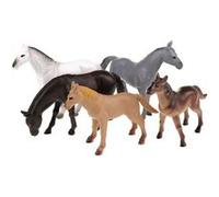 Toi-Toys set de jeu chevaux 5-pièces 12 cm Multicolore G