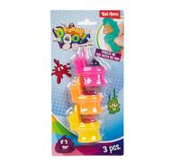 Toi-Toys toilettes à presser jouets avec rouleau de paillettes - lot de 3