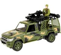 Toi-Toys - Véhicule radiocommandé - Alfafox Jeep militaire avec soldat (22cm)