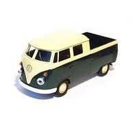 Toi-Toys Volkswagen T1 Double cabine Pick UP 12 cm VW Modèle de voiture jouet en métal 3 couleurs 77 (vert)