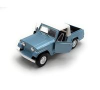 Toi-Toys Welly Jeep Jeepster 1967, modèle réduit de Pick-up, échelle 1:39 / Longueur 12 cm, Bleu