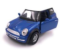 Toi-Toys Welly Voiture Miniature Mini Cooper, échelle 1:39 / L 12 cm, Bleue