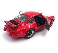 Toi-Toys Welly Voiture Miniature Porsche 911 Turbo 930, Voiture de Sport Classique, échelle 1:39 / Longueur 12 cm, Couleur aléatoire