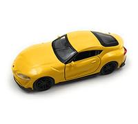 Toi-Toys Welly Voiture Miniature Toyota Supra, échelle 1:39 / L 12 cm, Jaune