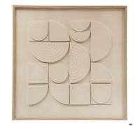 Toile 3D Catalina blanc 60x60cm - Atmosphera Créateur d'intérieur