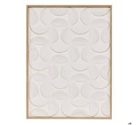 Toile 3D Kailani blanc 60x80cm - Atmosphera createur d'interieur